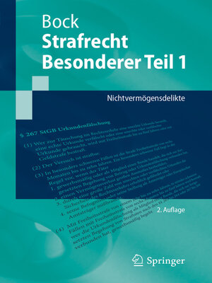 cover image of Strafrecht Besonderer Teil 1